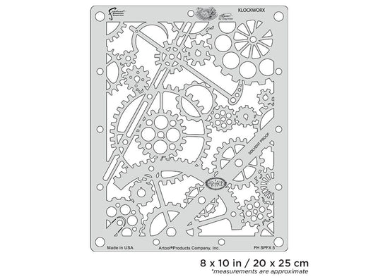 Iwata Artool Steampunk FX Klockworx Freehand Airbrush Template by Craig Fraser