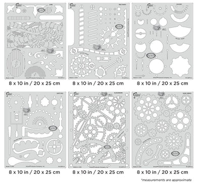 Iwata Artool Steampunk FX Set Freehand Airbrush Template by Craig Fraser