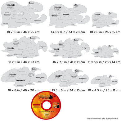 Iwata Artool True Fire Freehand Airbrush Template by Mike Lavallee