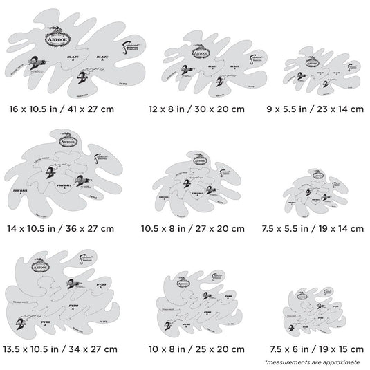 Iwata Artool True Fire 2 Freehand Airbrush Template by Mike Lavallee