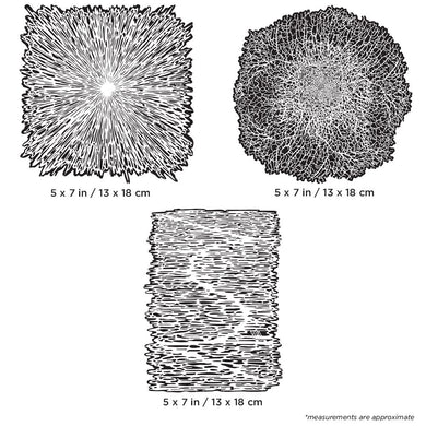 Iwata Artool Texture FX 2 Mini Series Set Freehand Airbrush Template by Gerald Mendez