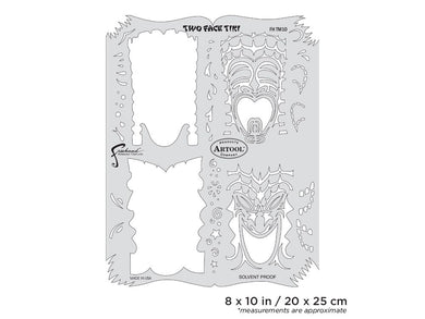 Iwata Artool Tiki Master Tribal Tiki Freehand Airbrush Template by Dennis Mathewson