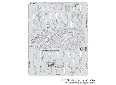 Iwata Artool Viking FX Runes Freehand Airbrush Template by Craig Fraser