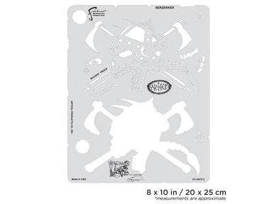 Iwata Artool Viking FX Berzerker Freehand Airbrush Template by Craig Fraser