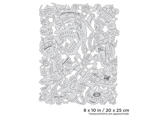 Iwata Artool Viking FX Draugar Freehand Airbrush Template by Craig Fraser