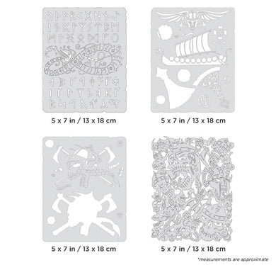 Iwata Artool Viking FX Mini Series Freehand Airbrush Template Set by Craig Fraser