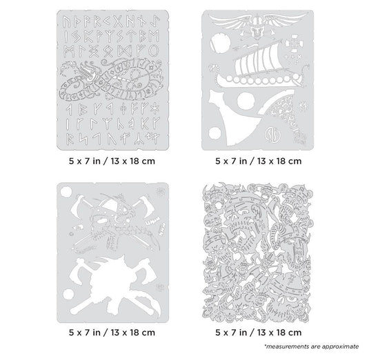 Iwata Artool Viking FX Mini Series Freehand Airbrush Template Set by Craig Fraser