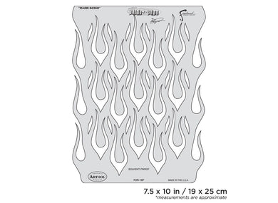 Iwata Artool Freehand Airbrush Templates Flame-o-rama Flame-Dango by Craig Fraser