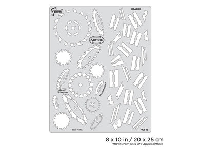 Iwata Artool FX3 Blades Freehand Airbrush Template by Craig Fraser