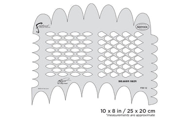 Iwata Artool FX II Dragon Skin Freehand Airbrush Template by Craig Fraser