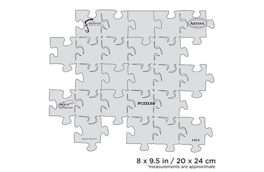 Iwata Artool FX II Puzzled Freehand Airbrush Template by Craig Fraser