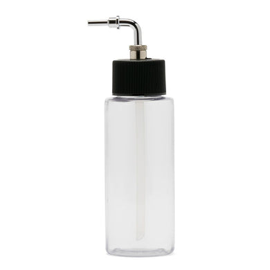 Iwata Crystal Clear Bottle 2oz / 60ml Cylinder With Side Feed Adaptor Cap