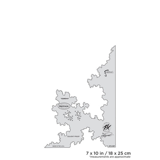 Iwata Artool Kustom FX Cloud-9 Freehand Airbrush Template by Craig Fraser