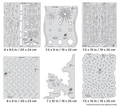 Iwata Artool Kustom FX Freehand Airbrush Template Set by Craig Fraser