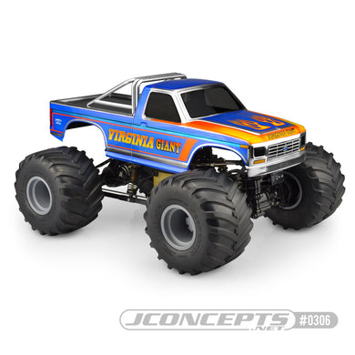 JConcepts 1984 Ford F-250 - MT | Scale body (Fits - Pro Mod 1/0th Monster Truck) (Dimensions - 7.25