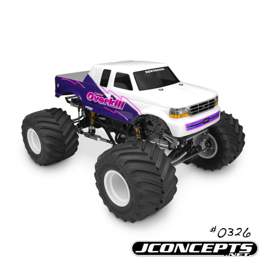 JConcepts 1993 Ford F-250 super cab monster truck body w/racerback