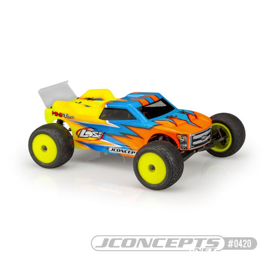 JConcepts Finnisher - Mini-T 2.0 body w/ rear spoiler