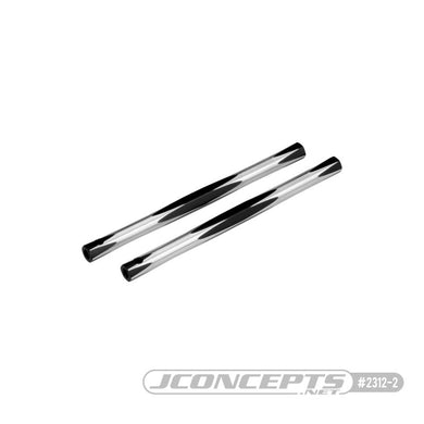 JConcepts RC10 diamond nose brace tubes, black - 2pc.