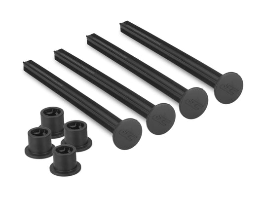 JConcepts 1/8th off-road tire stick - holds 4 mounted tires (black) - 4pc.