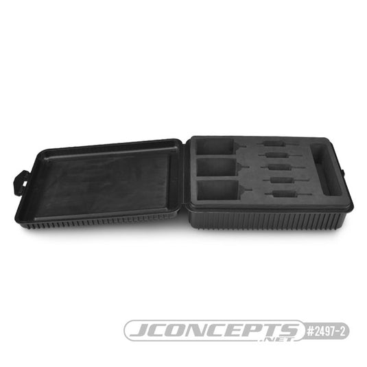 JConcepts Motor/Rotor Box With Foam Liner - Black