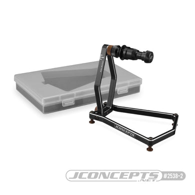 JConcepts - Tire balancer w/ case - black (Fits - 1/10th and 1/8th off-road wheels)