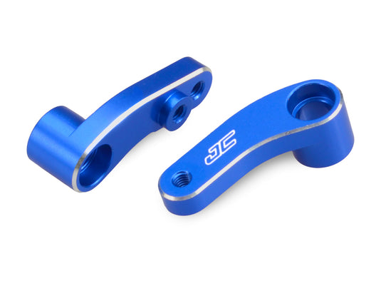 JConcepts B6.2 | B6.3 Aluminum steering bellcranks - blue (Fits - B6 | B6D | B6.1 | B6.2 | B6.3)