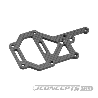 JConcepts Tekno - EB410 carbon fiber upper deck, off-set fan mount