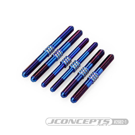 JConcepts D819/E819 Fin Titanium Turnbuckle Kit, Burnt Blue (6)