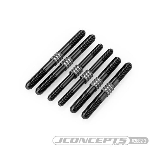 JConcepts D819/E819 Fin Titanium Turnbuckle Kit, Stealth Black (6)