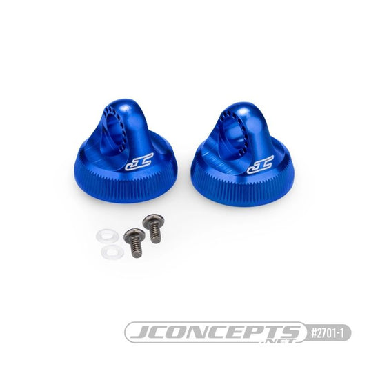 JConcepts Fin, 13mm Shock Cap Fits Team Associated 13mm Shock Body - Blue