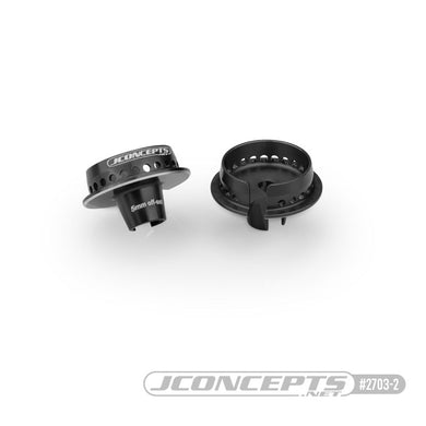 JConcepts Fin, 13mm Spring Cup, 5mm Off-Set Fits Team Associated 13mm Spring - Black