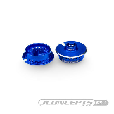 JConcepts Fin, 13mm Spring Cup, 0mm Off-Set Fits Team Associated 13mm Spring - Blue