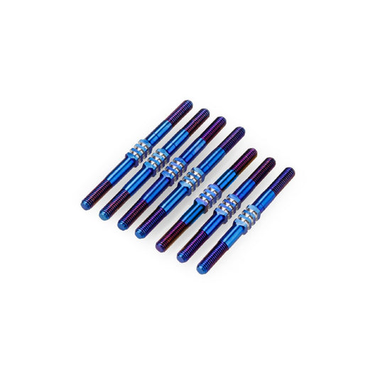 JConcepts TLR 22X-4 3.5mm Fin Turnbuckle Kit - Burnt Blue (7)