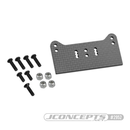 JConcepts F2 Truggy Body Mount Adaptor, Carbon Fiber (Fits - Mugen MBX8T)