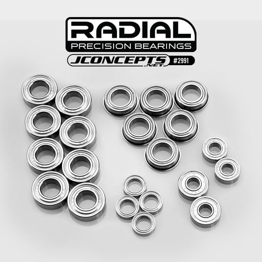 JConcepts Radial NMB Bearing Set - Fits, TLR 8ight-X 2.0 - 8ight-XE 2.0 (Fits TLR 8ight-X 2.0 | 8ight-XE 2.0)