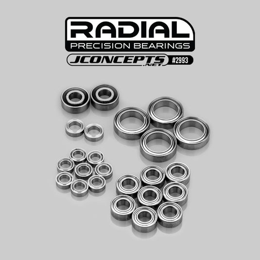 JConcepts Radial Ceramic Bearing Set - Fits B6.4, B6.4D, T6.4 & SC6.4