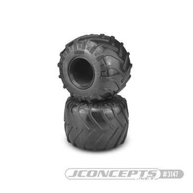 JConcepts Tire - Monster Truck tire - blue compound (Fits - #3377 2.6 x 3.6