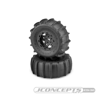 JConcepts Animal - yellow compound - Tremor wheel, pre-mounted (Fits - Slash R, Slash 4x4 F-R pre-mounted)