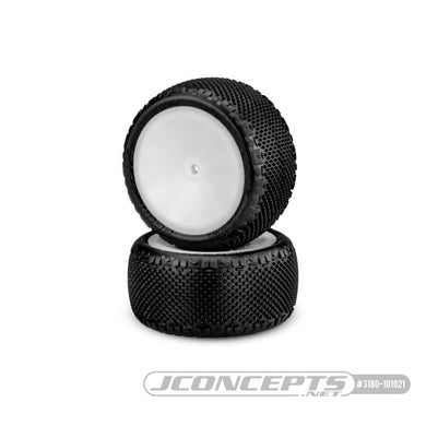 JConcepts Pin Swag - Pink Compound - Pre-Mounted on 3348White Wheels. Fits Ã¢â‚¬â€œ 1/10th Rear 2wd and 4wd Vehicles