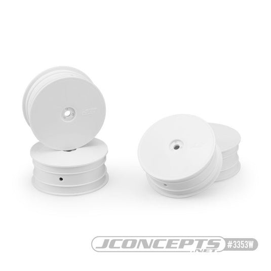 JConcepts Mono - TLR 22X-4 B74.1 XRAY XB4 Front Wheel - White - 4pc Fits TLR 22X-4 B74.1