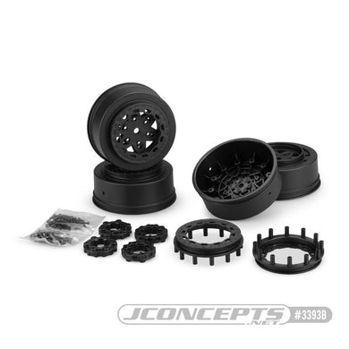 JConcepts Tremor Traxxas UDR Front & Rear wheel Black 4pc Fits Traxxas UDR F&R