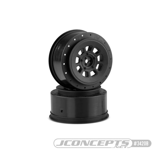 JConcepts 9-Shot 12mm Hex SC6.4/Pro2 SC10/Pro4 SC10 Wheel (2) Black