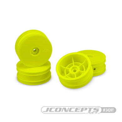 JConcepts Mono - Losi Mini-B Front Wheel - (Yellow) - 4 pc (Fits Losi Mini-B Front)