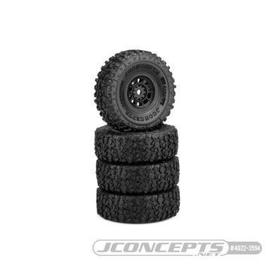 Landmines - gold compound - pre-mounted, black #3430B Hazard wheel (Fits ÃƒÂ¢Ã¢â€šÂ¬Ã¢â‚¬Å“ Axial SCX24)