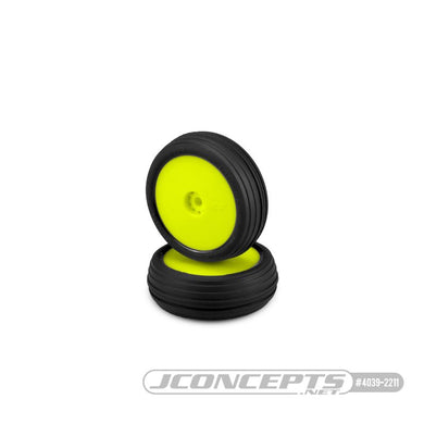 JConcepts Hawk - Green Compound - Pre-Mounted, Yellow Wheels (Fits - Losi Mini-B Front)