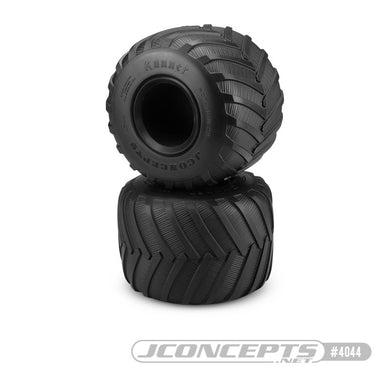 JConcepts Firestorm Runner - Monster Truck Tire, Blue Compound (Fits - JConcepts #3377 Wheels)