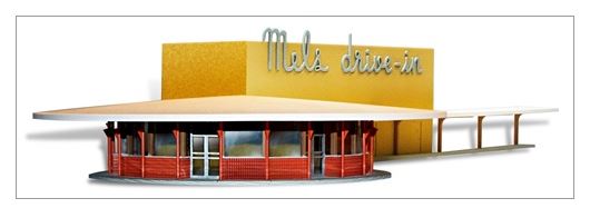 Moebius Mel's Drive In Finished Model