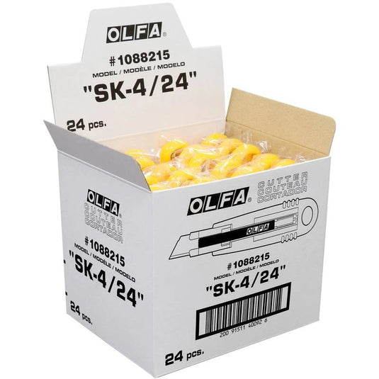 OLFA SK-4/24 Semi-Auto Self-Retracing Safety Knife 24 Piece Display Unit (1)