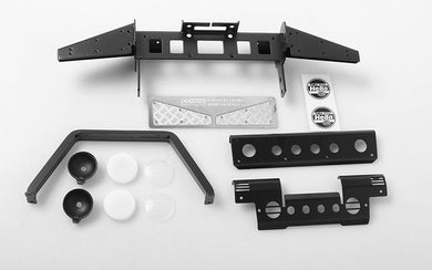 RC4WD Metal Front Bumper w/Stinger and Lights for Gelande II D90/110