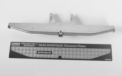 RC4WD KS Rear Bumper for Traxxas TRX-4 79 Bronco Ranger XLT (Silver)